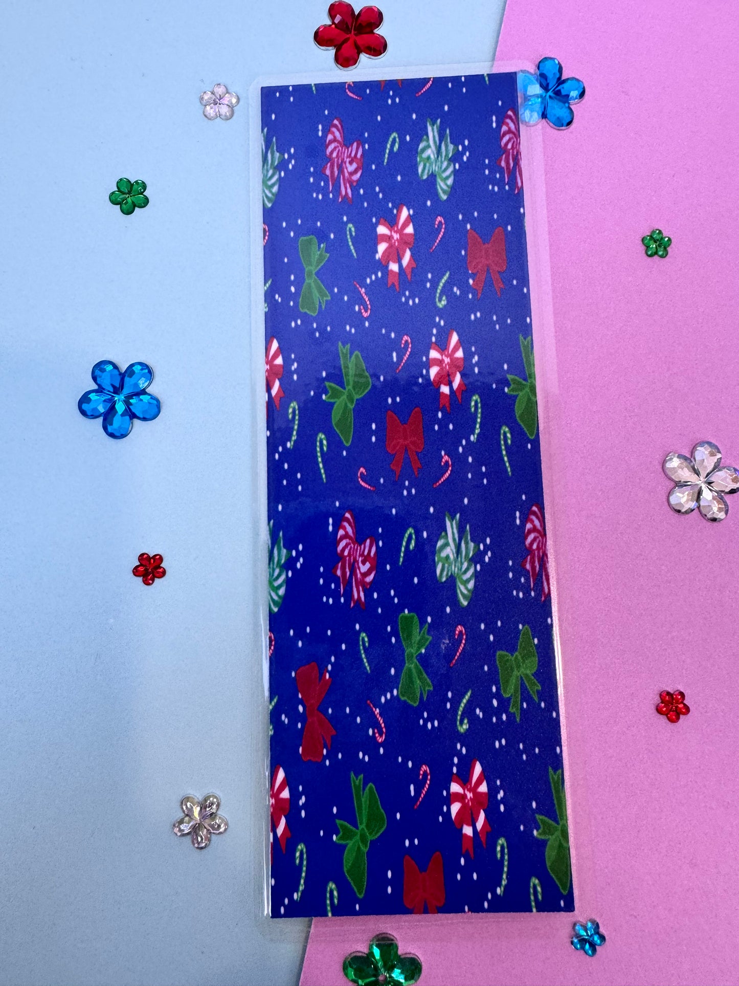 Christmas Bows Holiday Bookmark For Readers
