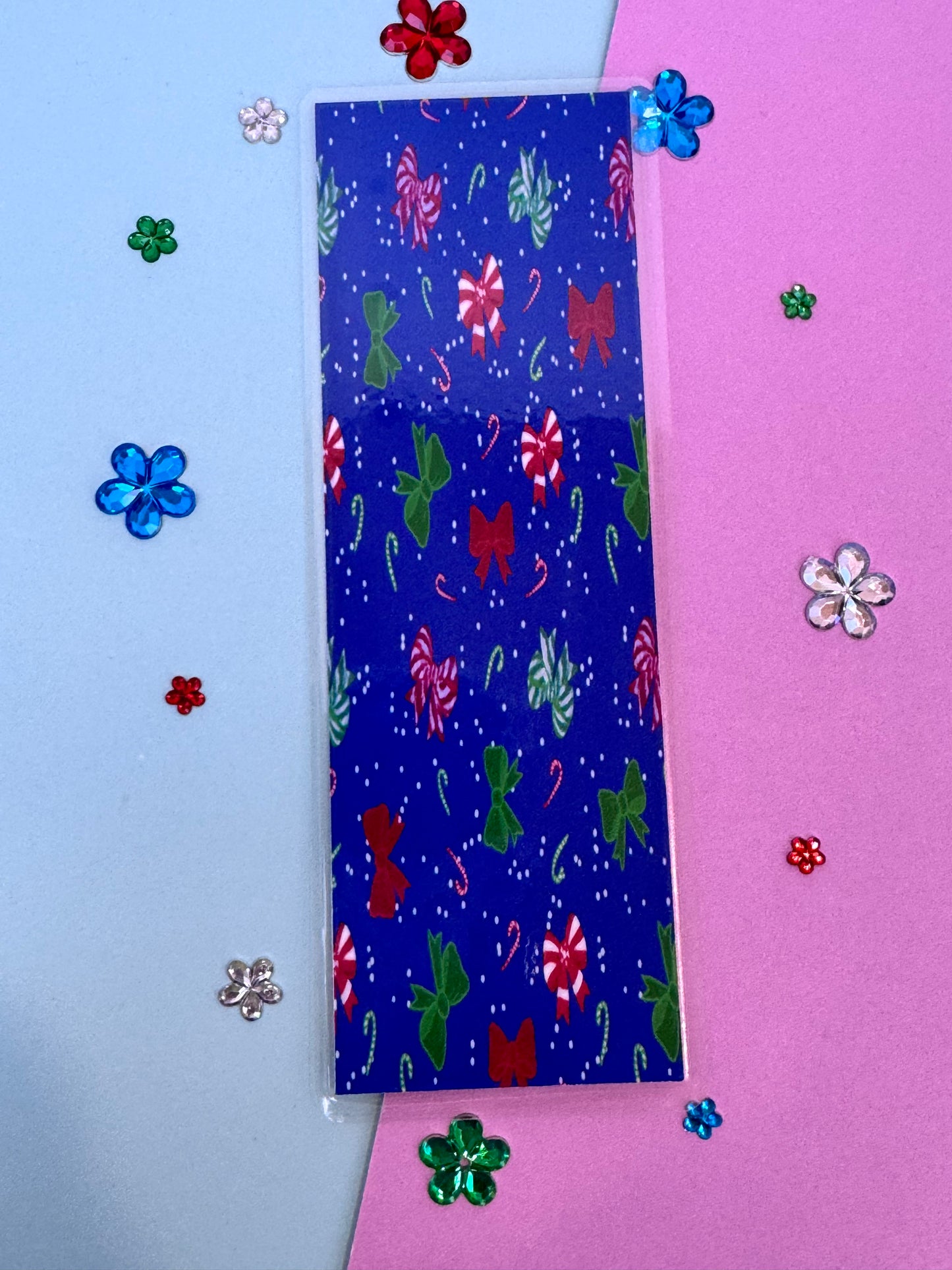 Christmas Bows Holiday Bookmark For Readers
