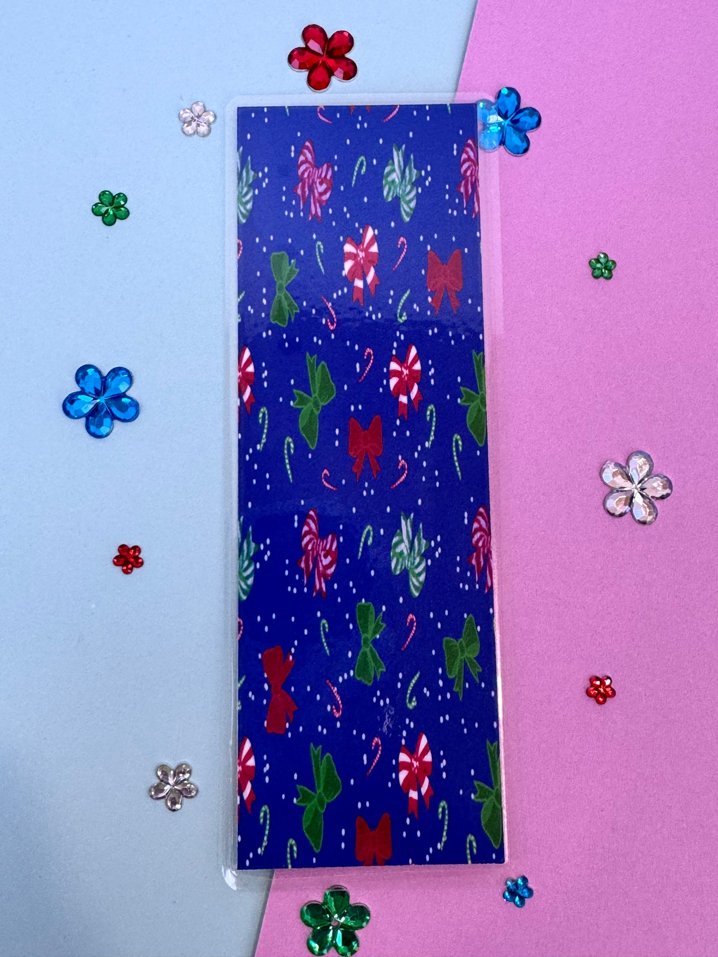 Christmas Bows Holiday Bookmark For Readers
