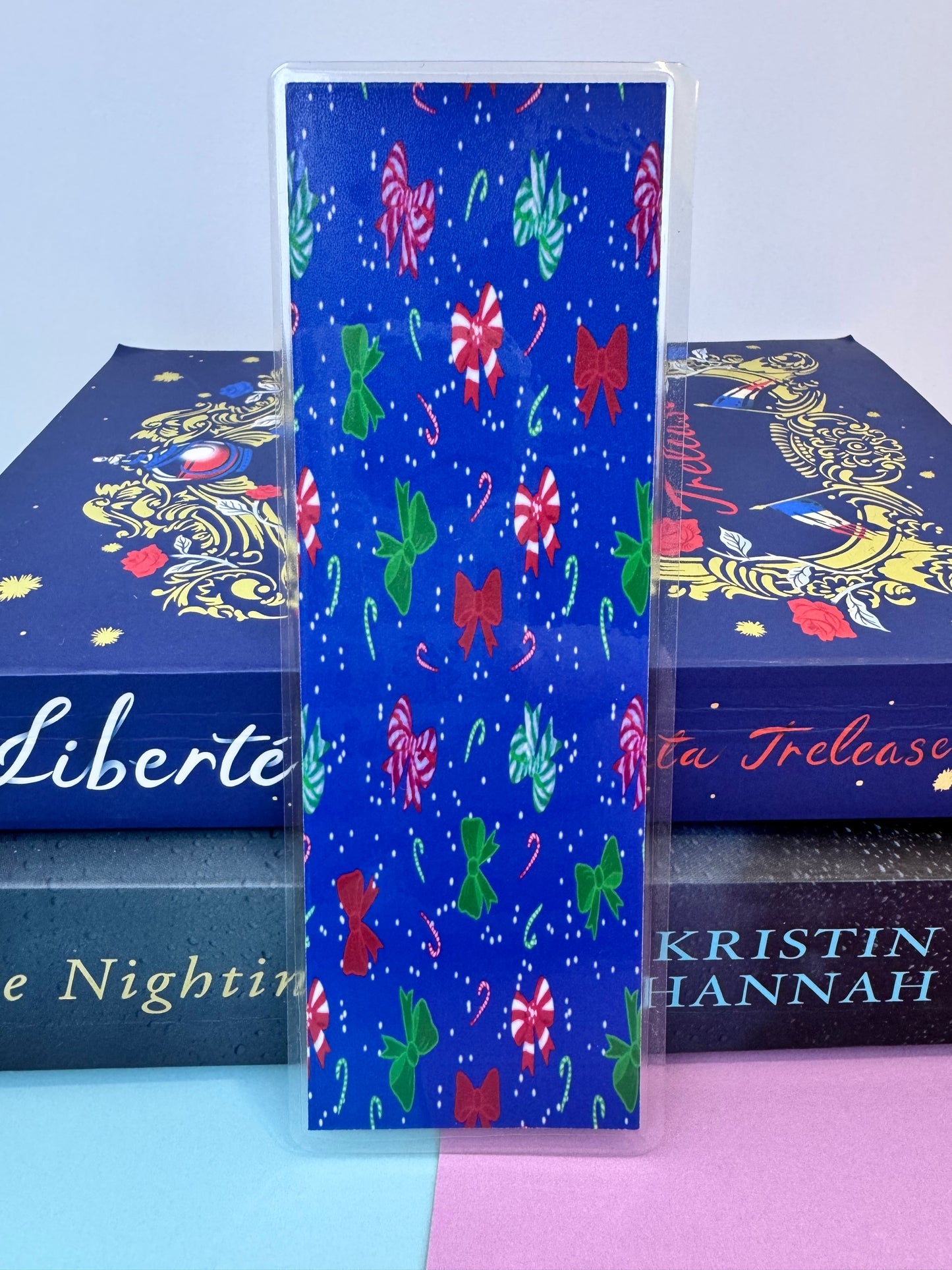 Christmas Bows Holiday Bookmark For Readers