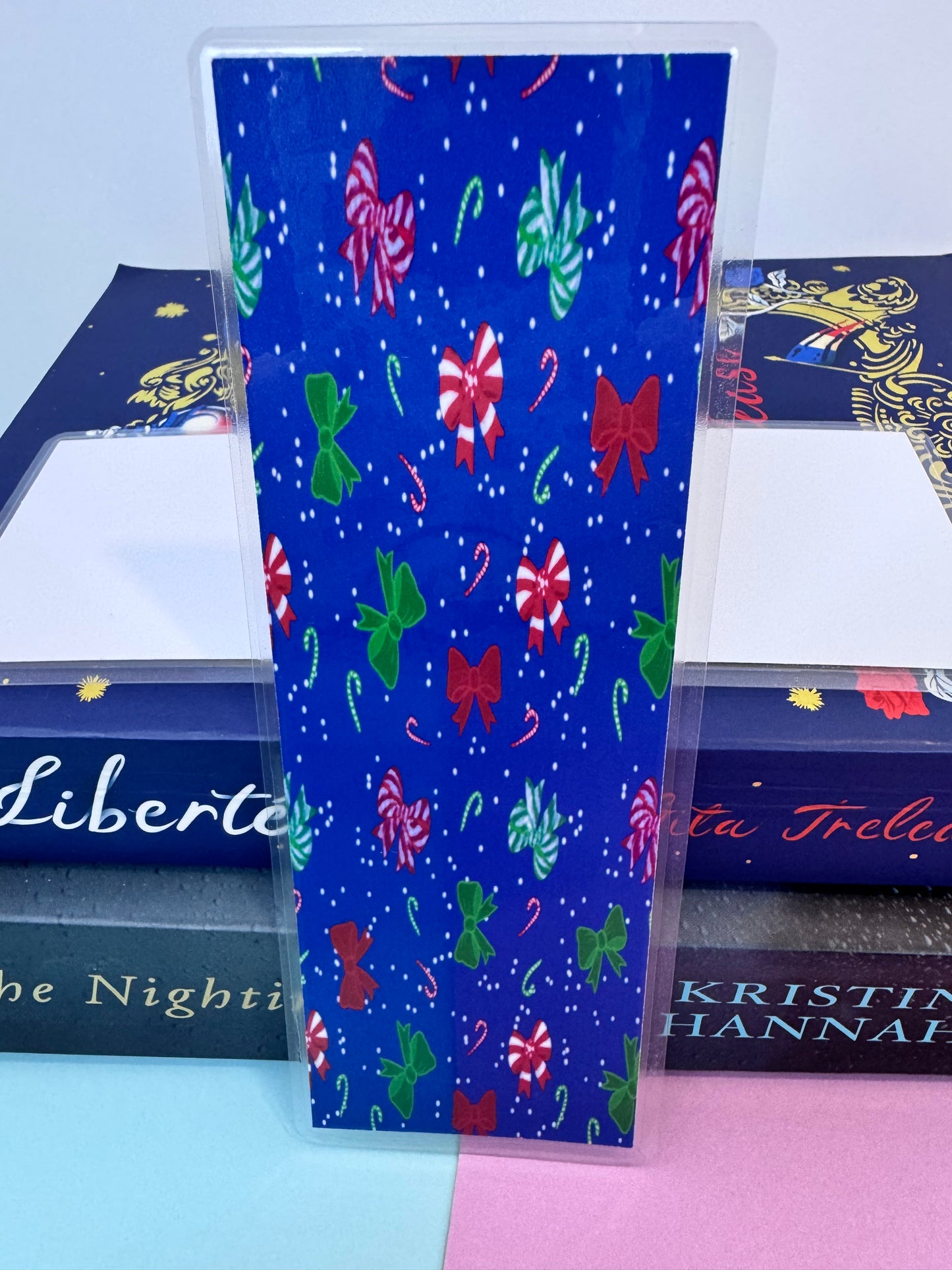 Christmas Bows Holiday Bookmark For Readers