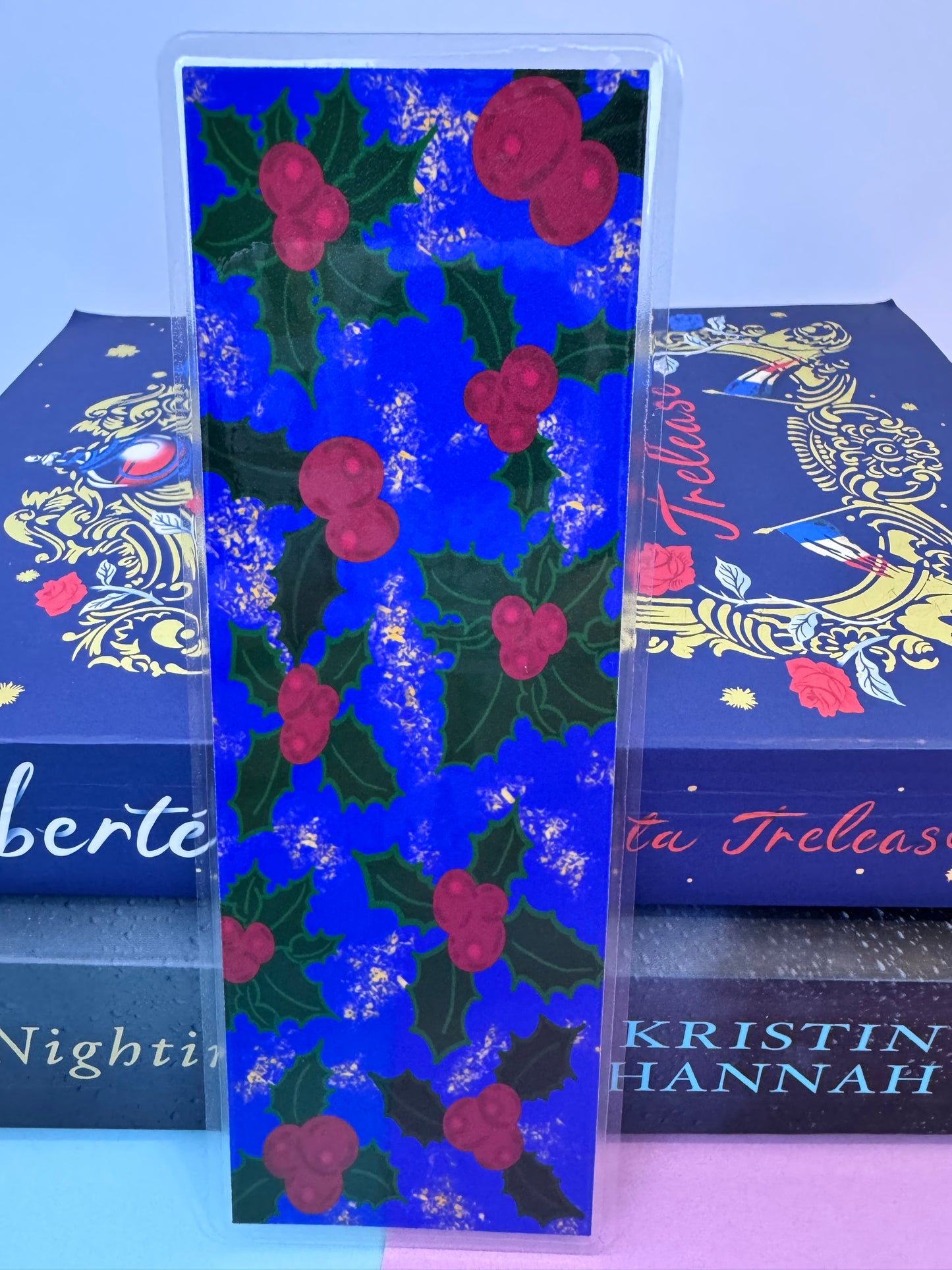 Plant Bookmark For Readers - Hand Drawn Holly Book Accessory