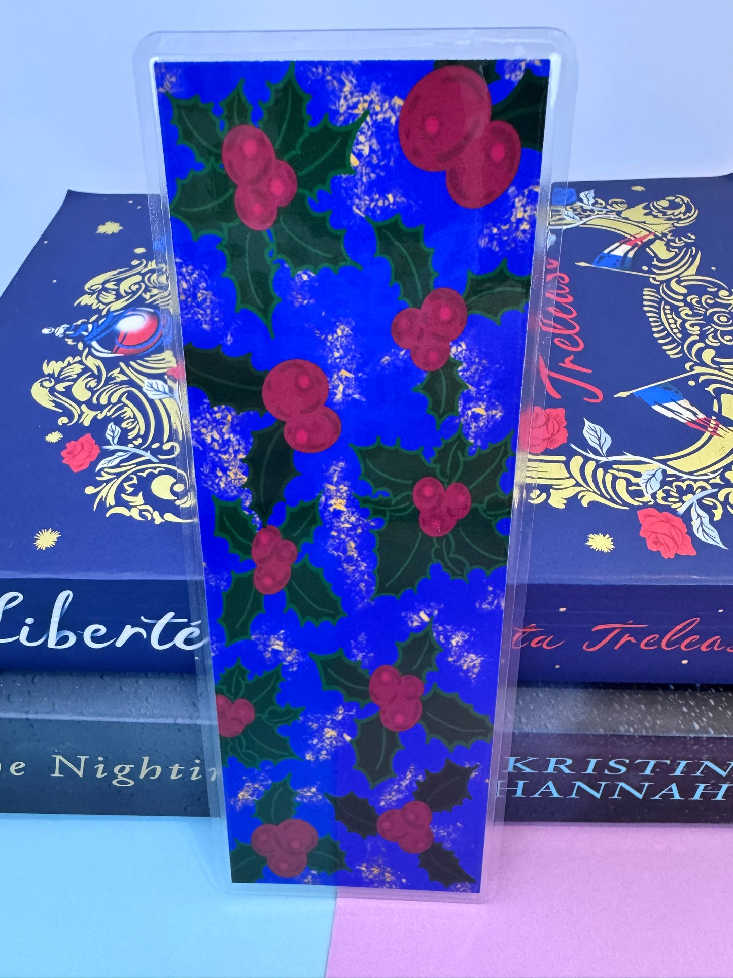 Plant Bookmark For Readers - Hand Drawn Holly Book Accessory