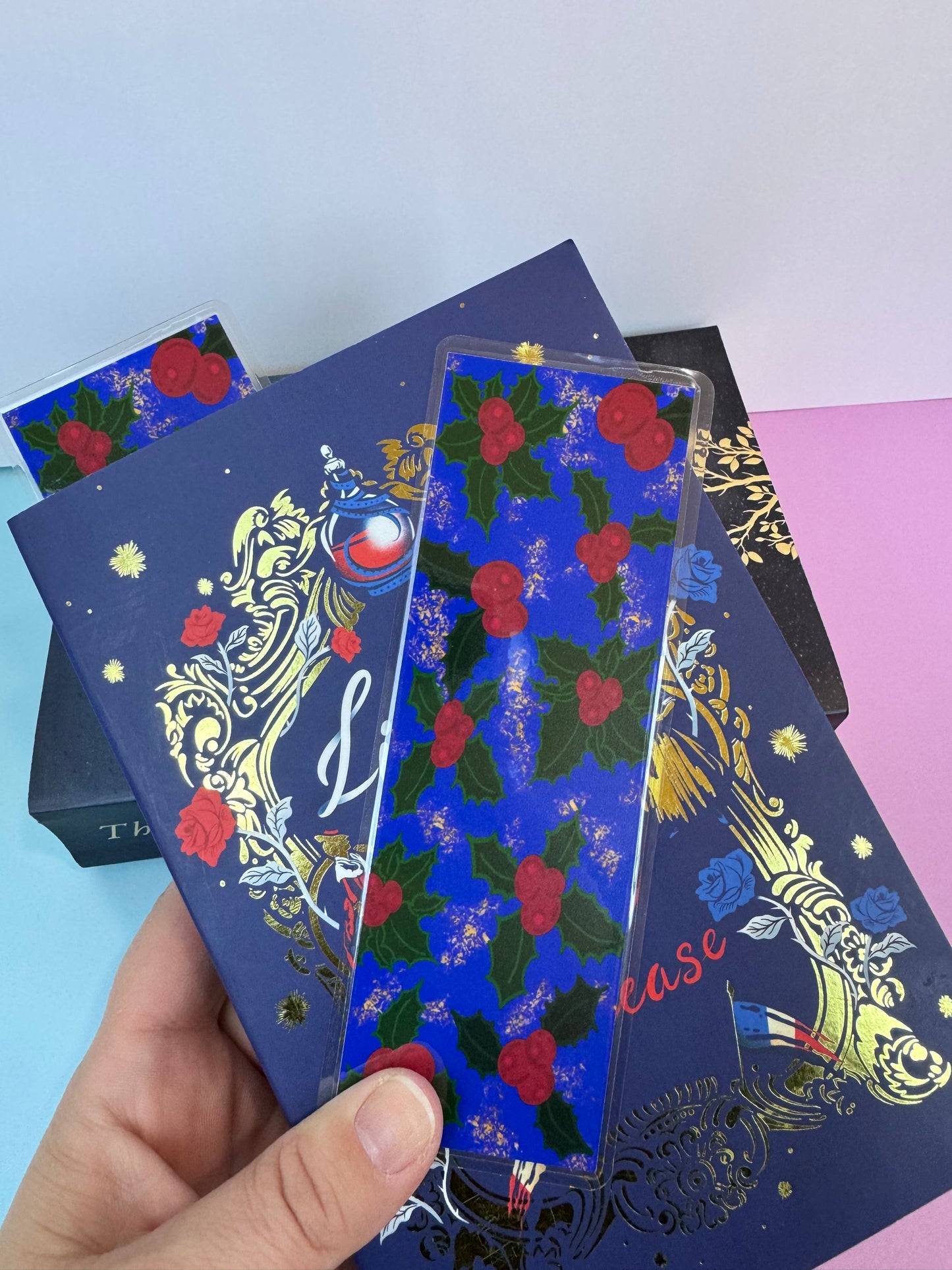 Plant Bookmark For Readers - Hand Drawn Holly Book Accessory