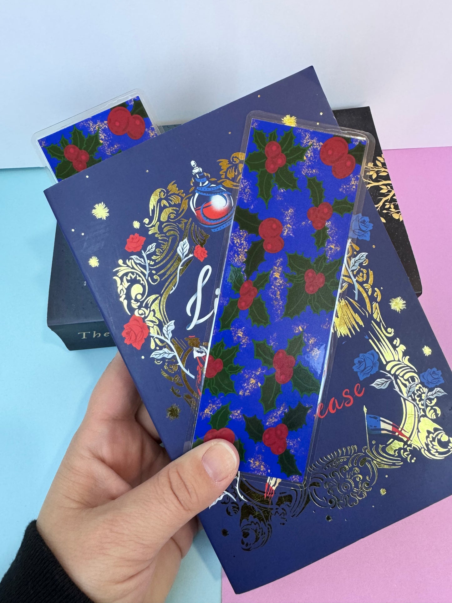 Plant Bookmark For Readers - Hand Drawn Holly Book Accessory