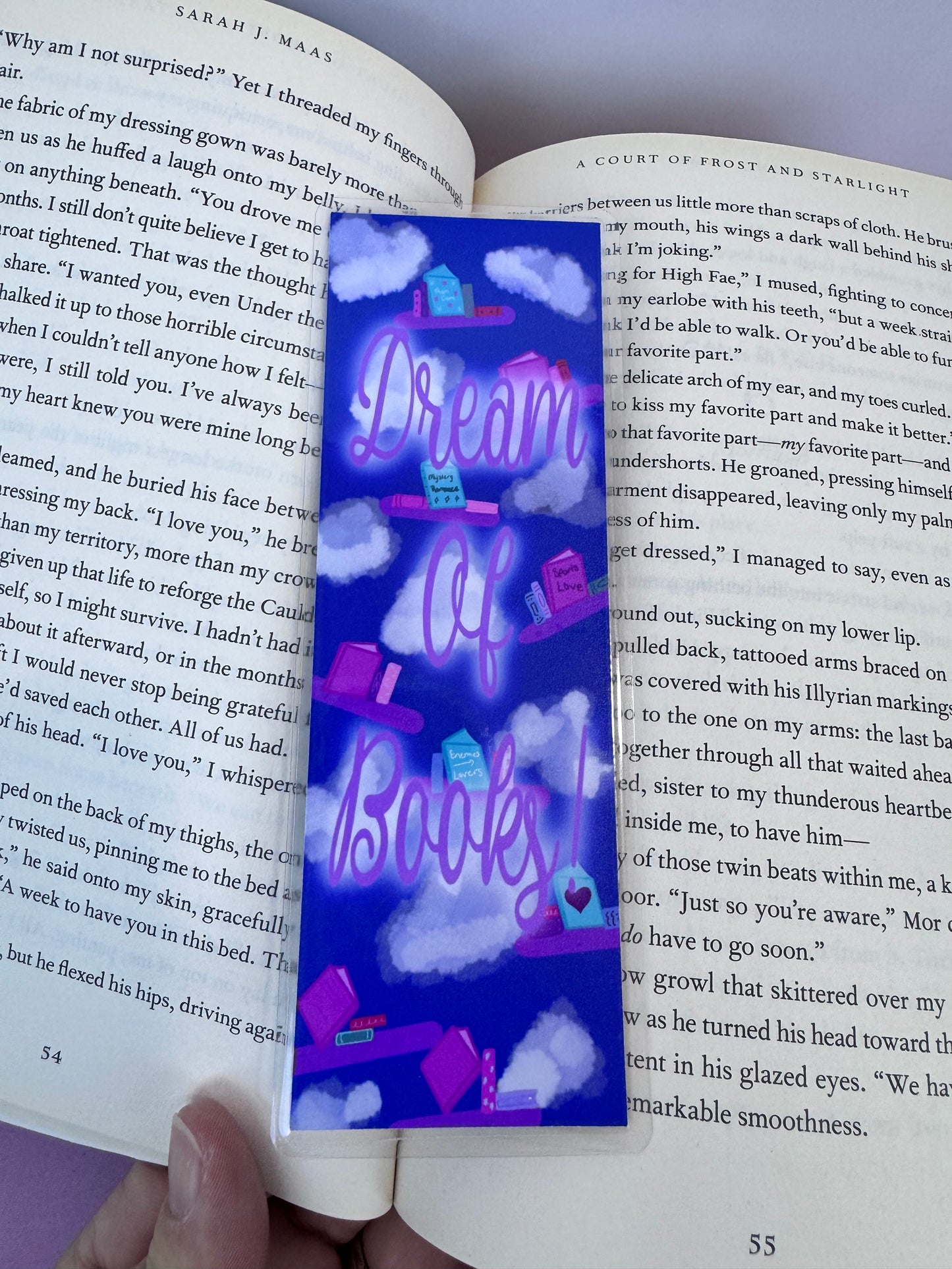 Dreamy Bookmark For Book Lovers - Floating Bookshelves For Readers