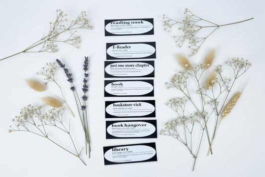 Handmade Literary Definition Bookmarks for Book Lovers