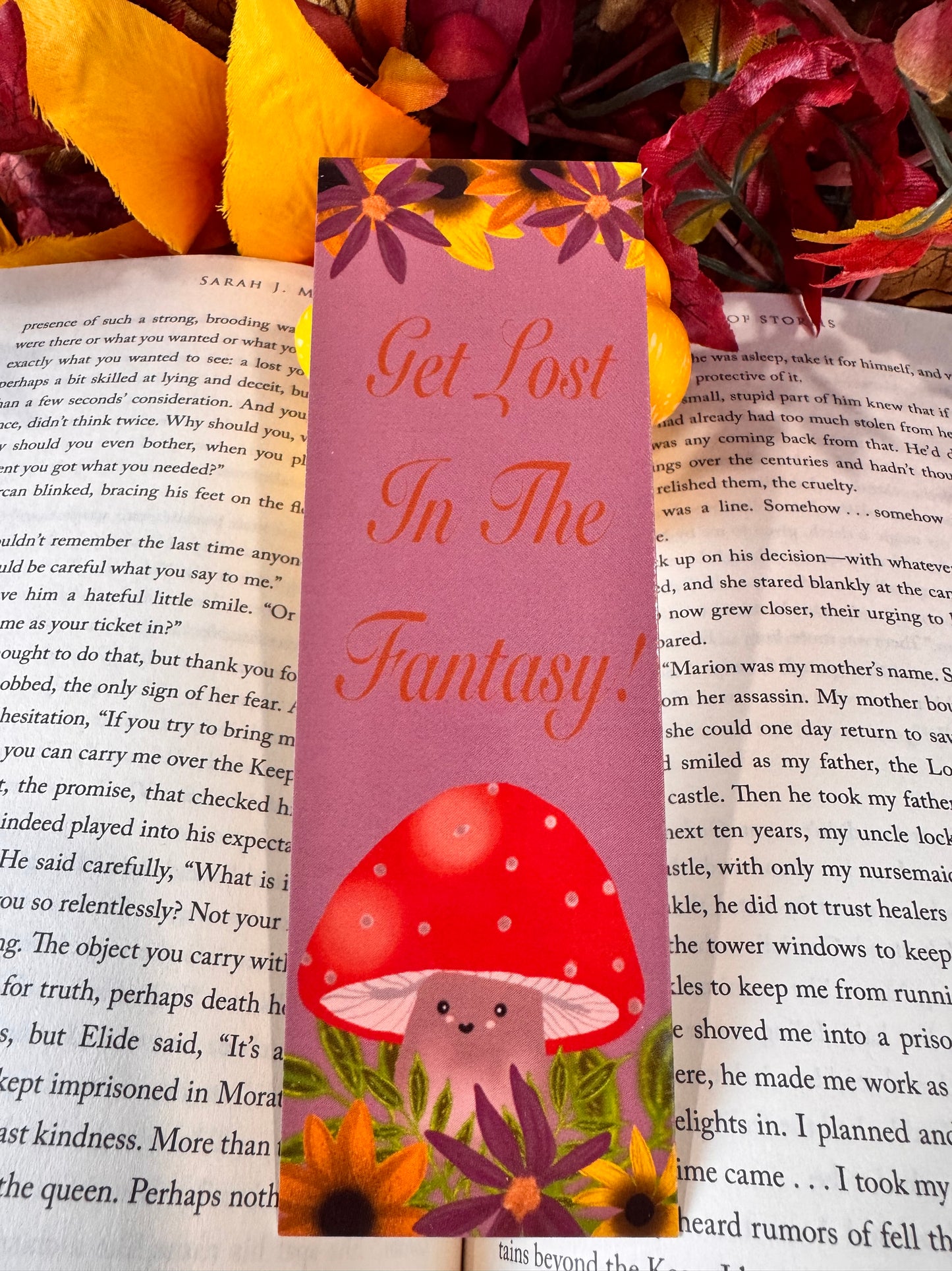 Fall Bookmark Collection: Patch's Picnic, Fall Into A Good Book, Get Lost In The Fantasy Kawaii Mushroom. Buy one or buy them all!