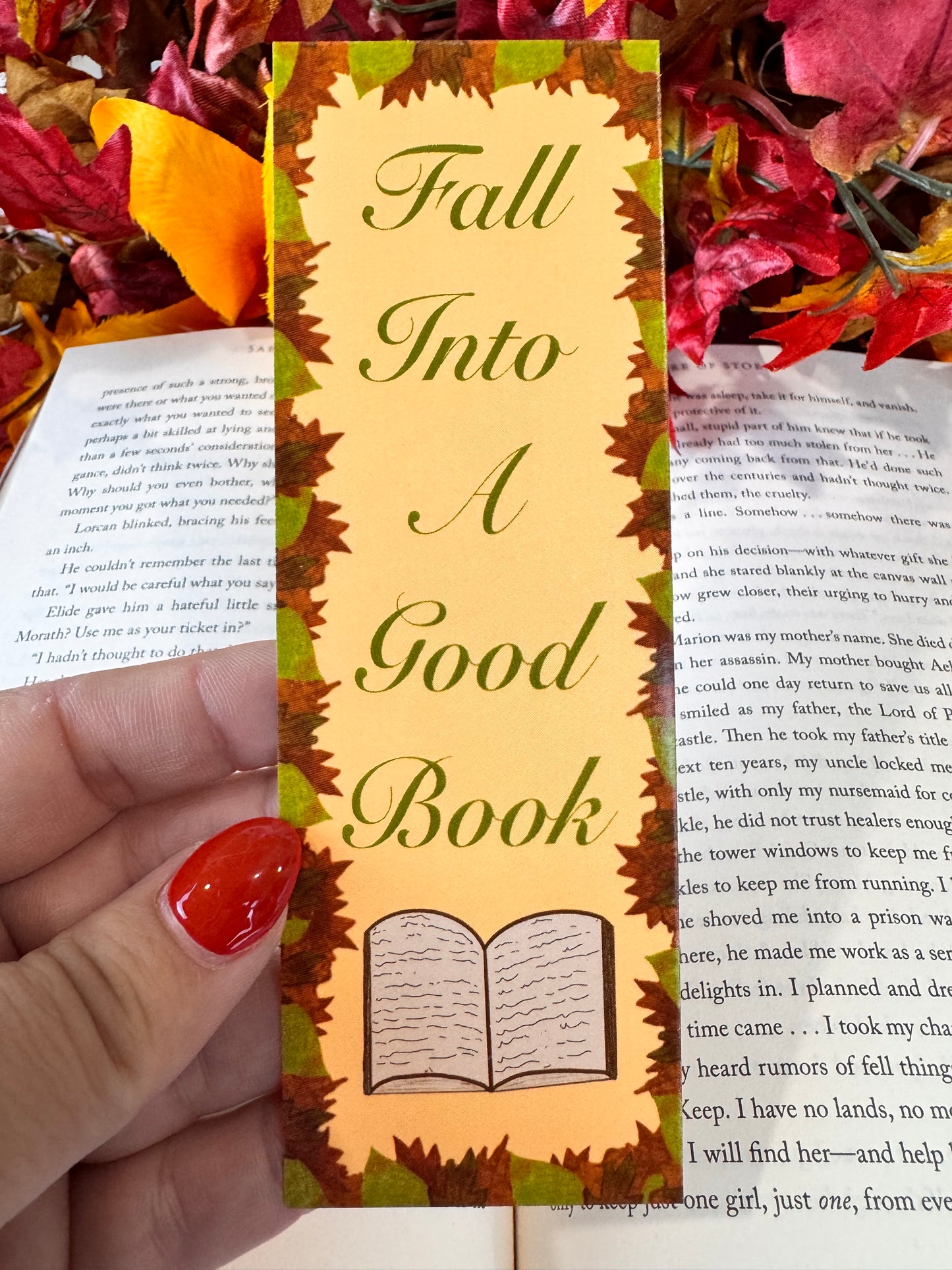 Fall Bookmark Collection: Patch's Picnic, Fall Into A Good Book, Get Lost In The Fantasy Kawaii Mushroom. Buy one or buy them all!