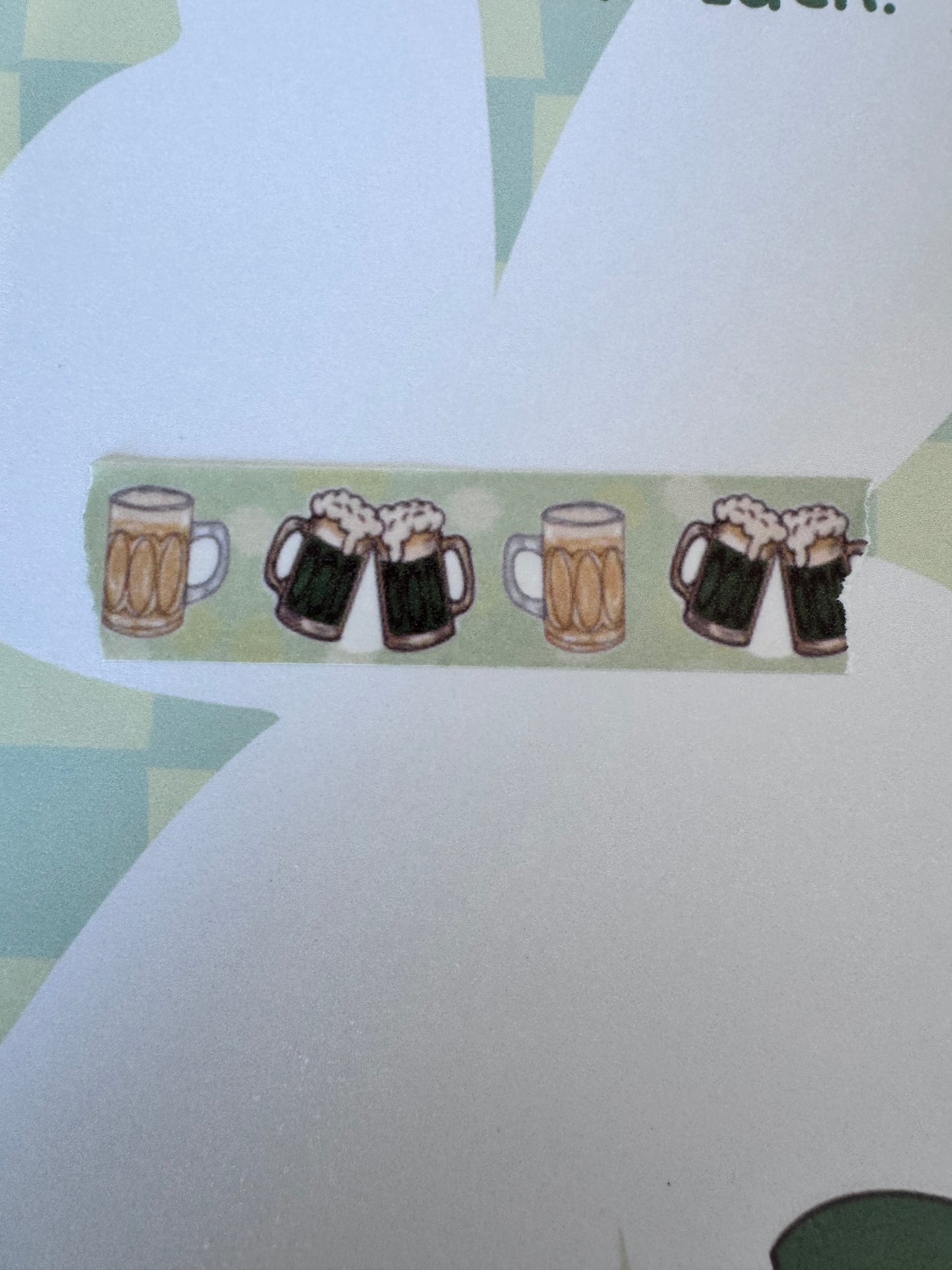 Beer Mug Washi Tape For Adult Planner Pages