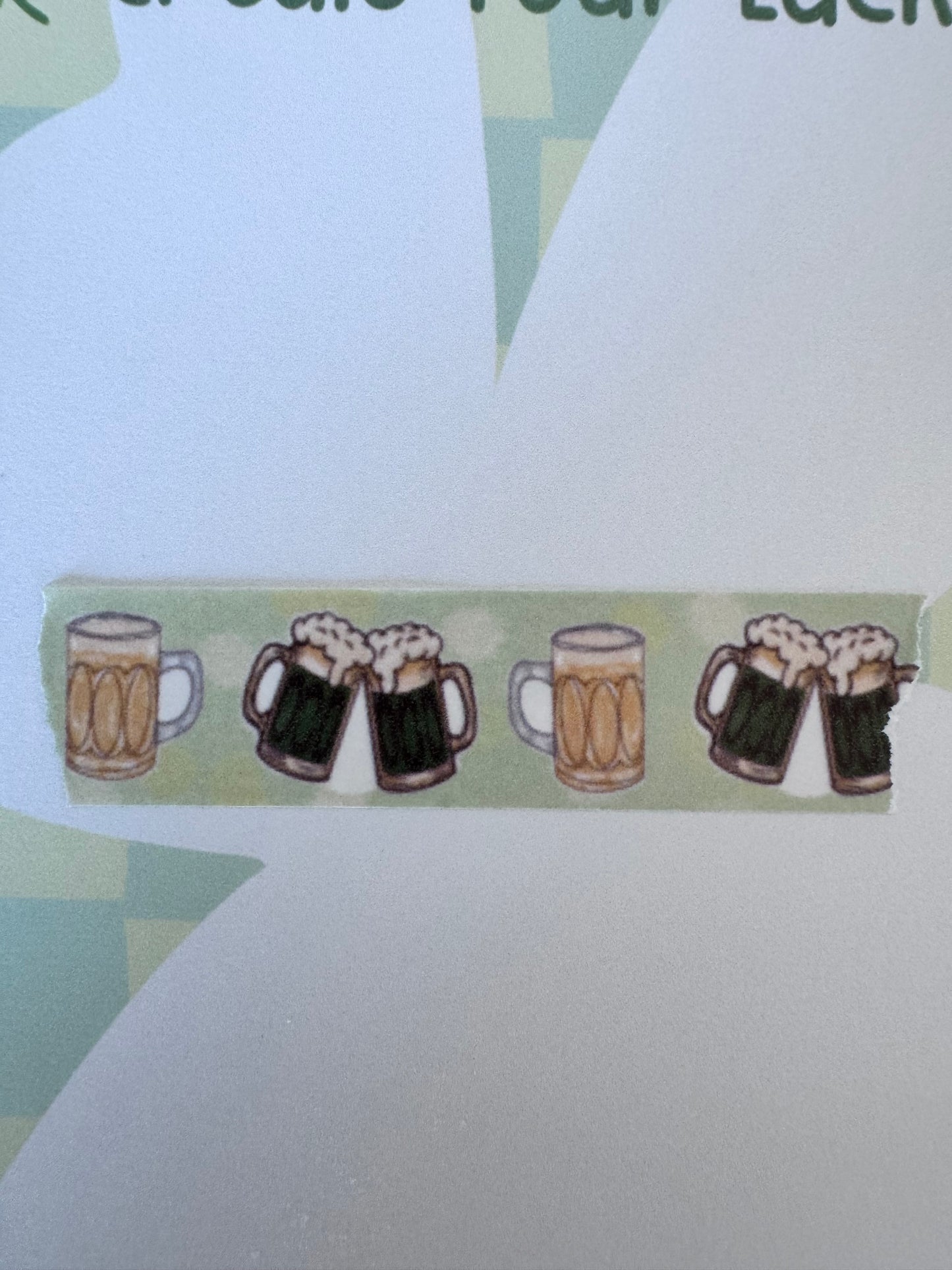 Beer Mug Washi Tape For Adult Planner Pages