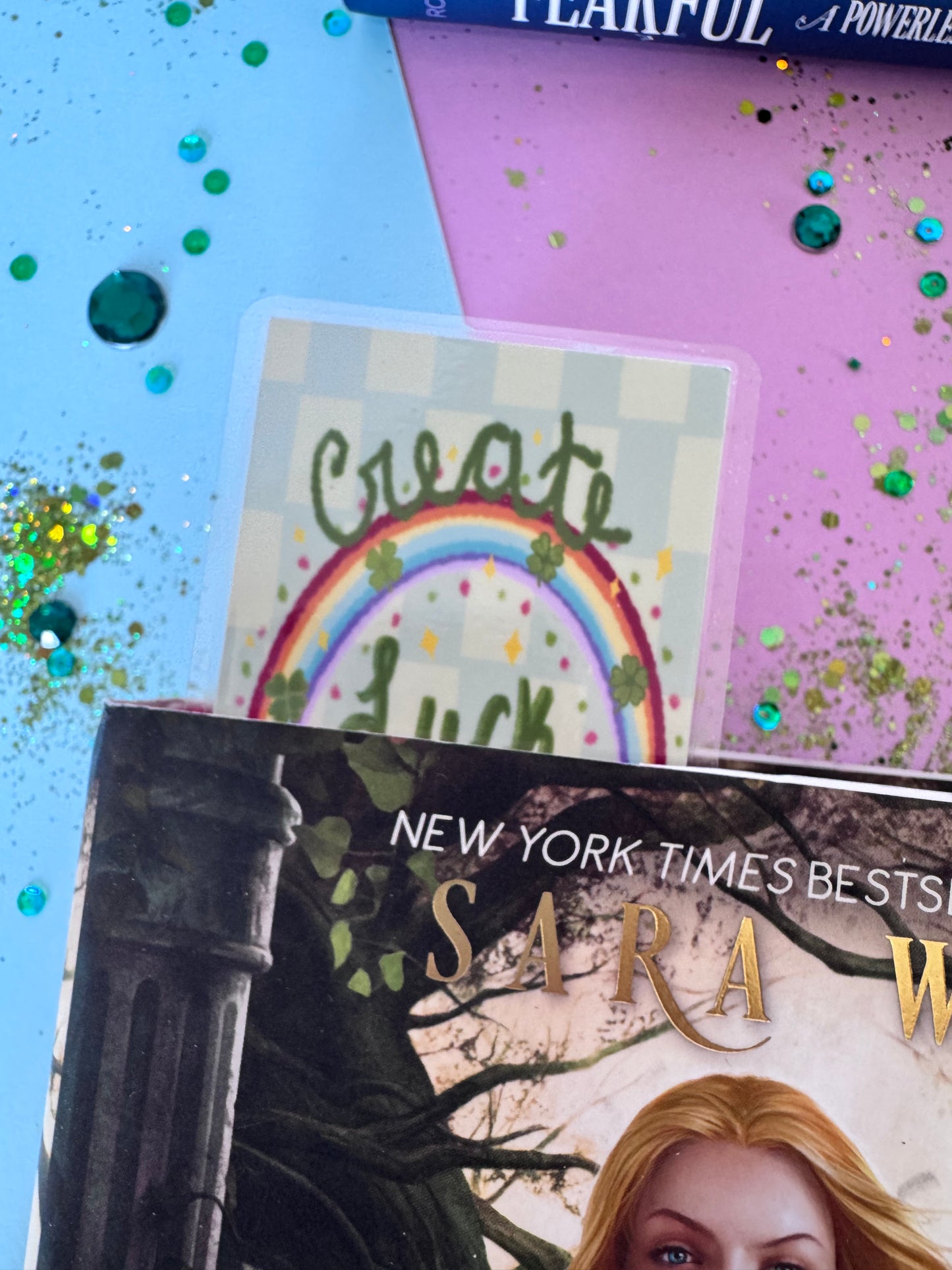 St. Patrick's Day Bookmark, Create Your Luck Inspirational Handmade Bookmark