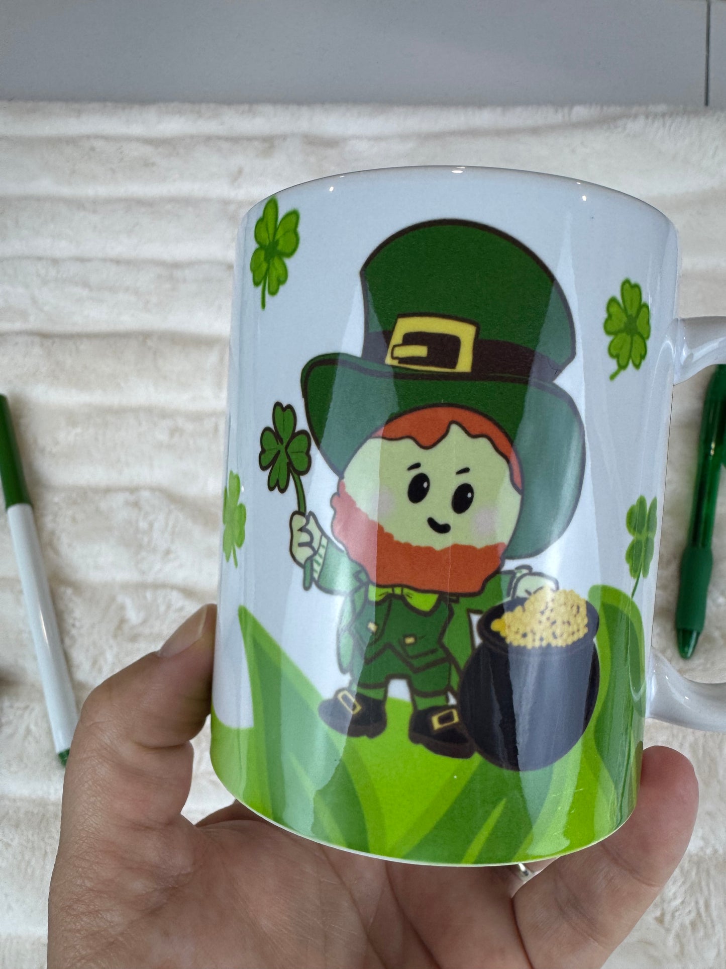 Lucky Leprechaun Sublimated Coffee Mug - B Grade