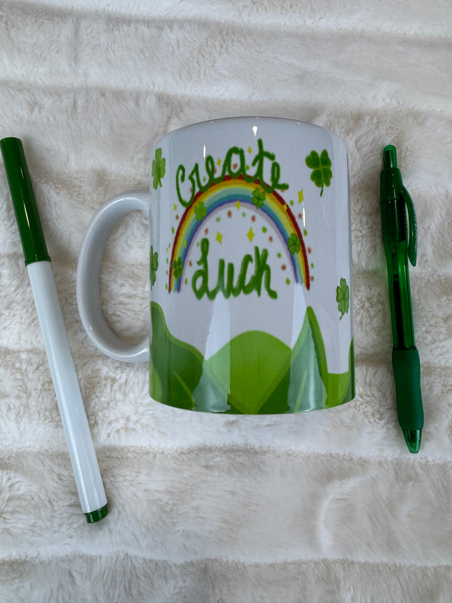Lucky Leprechaun Sublimated Coffee Mug - B Grade