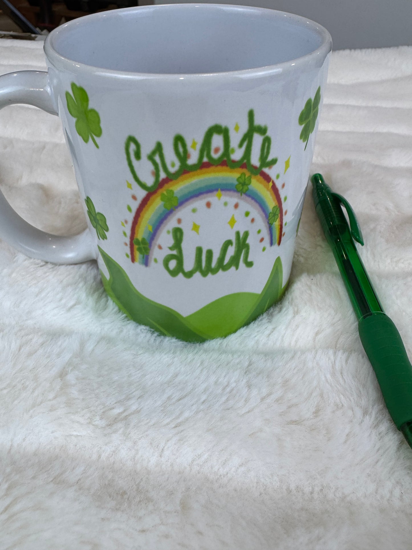 Lucky Leprechaun Sublimated Coffee Mug - B Grade