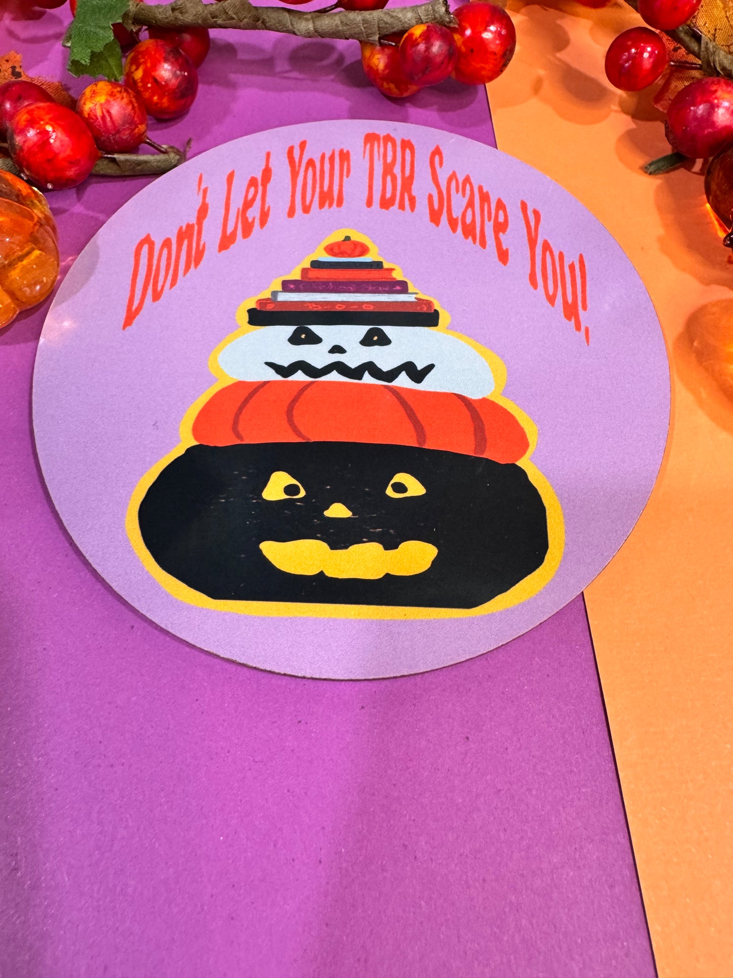 Halloween Coaster For Book Lovers