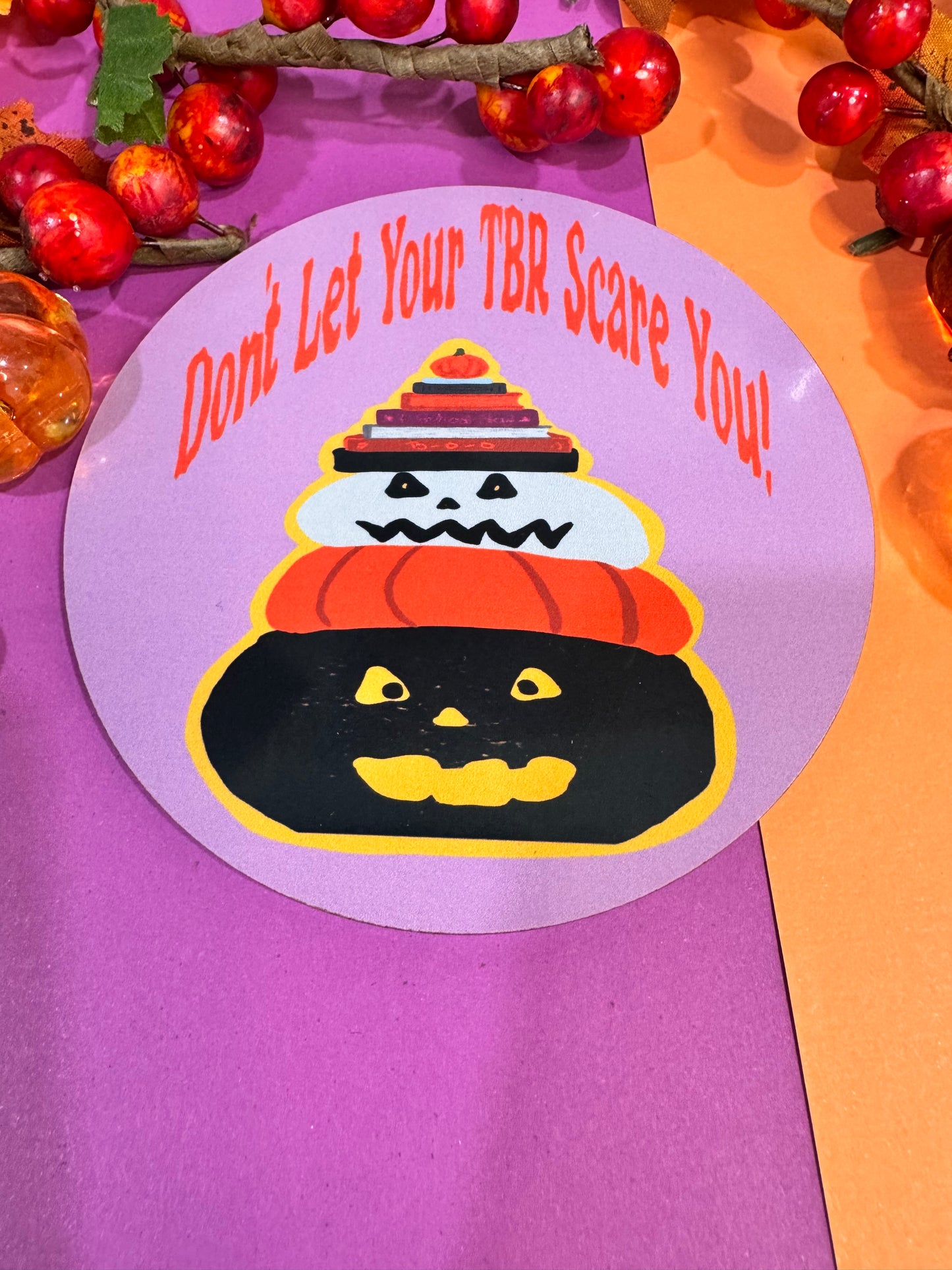 Halloween Coaster For Book Lovers