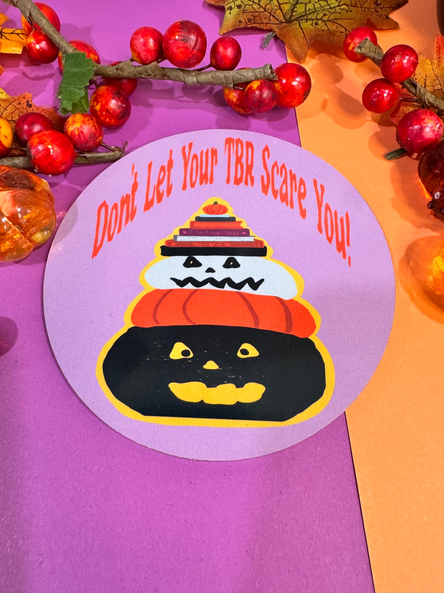 Halloween Coaster For Book Lovers