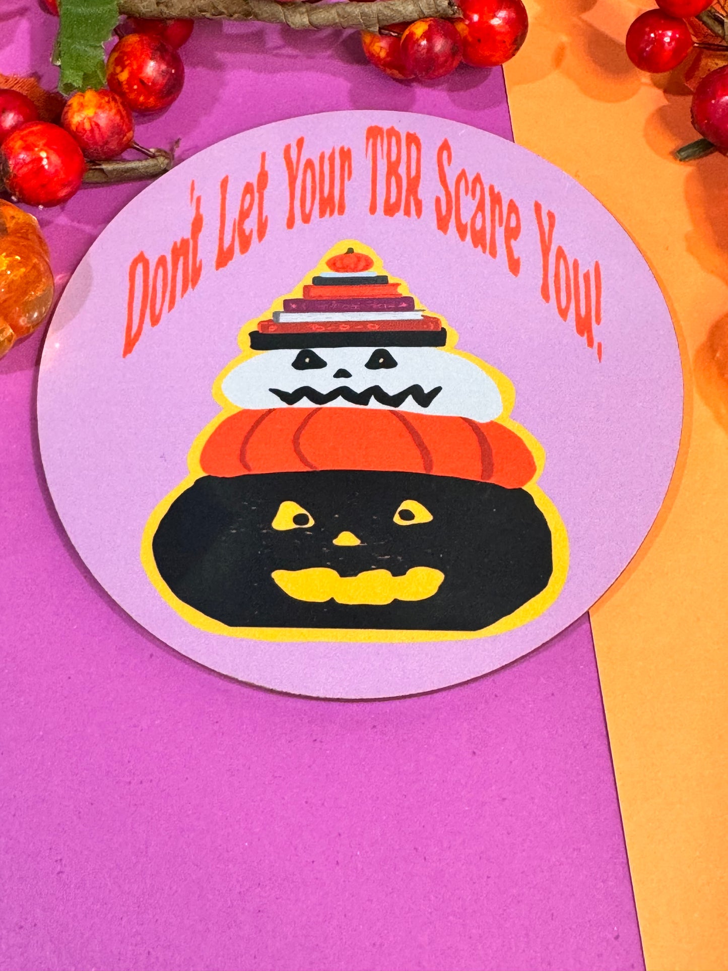 Halloween Coaster For Book Lovers