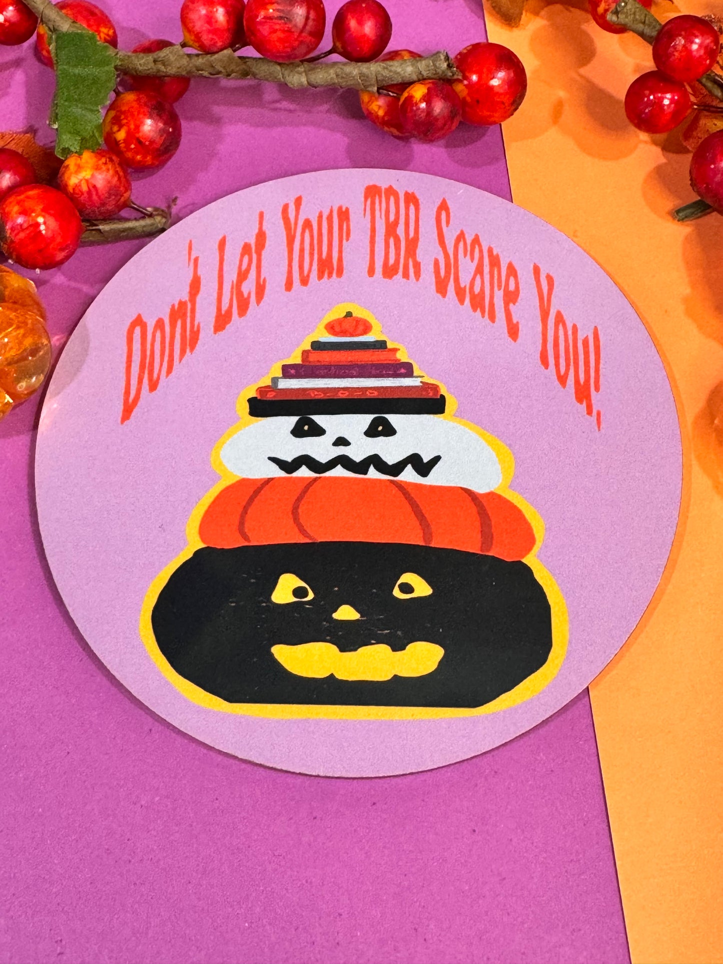 Halloween Coaster For Book Lovers