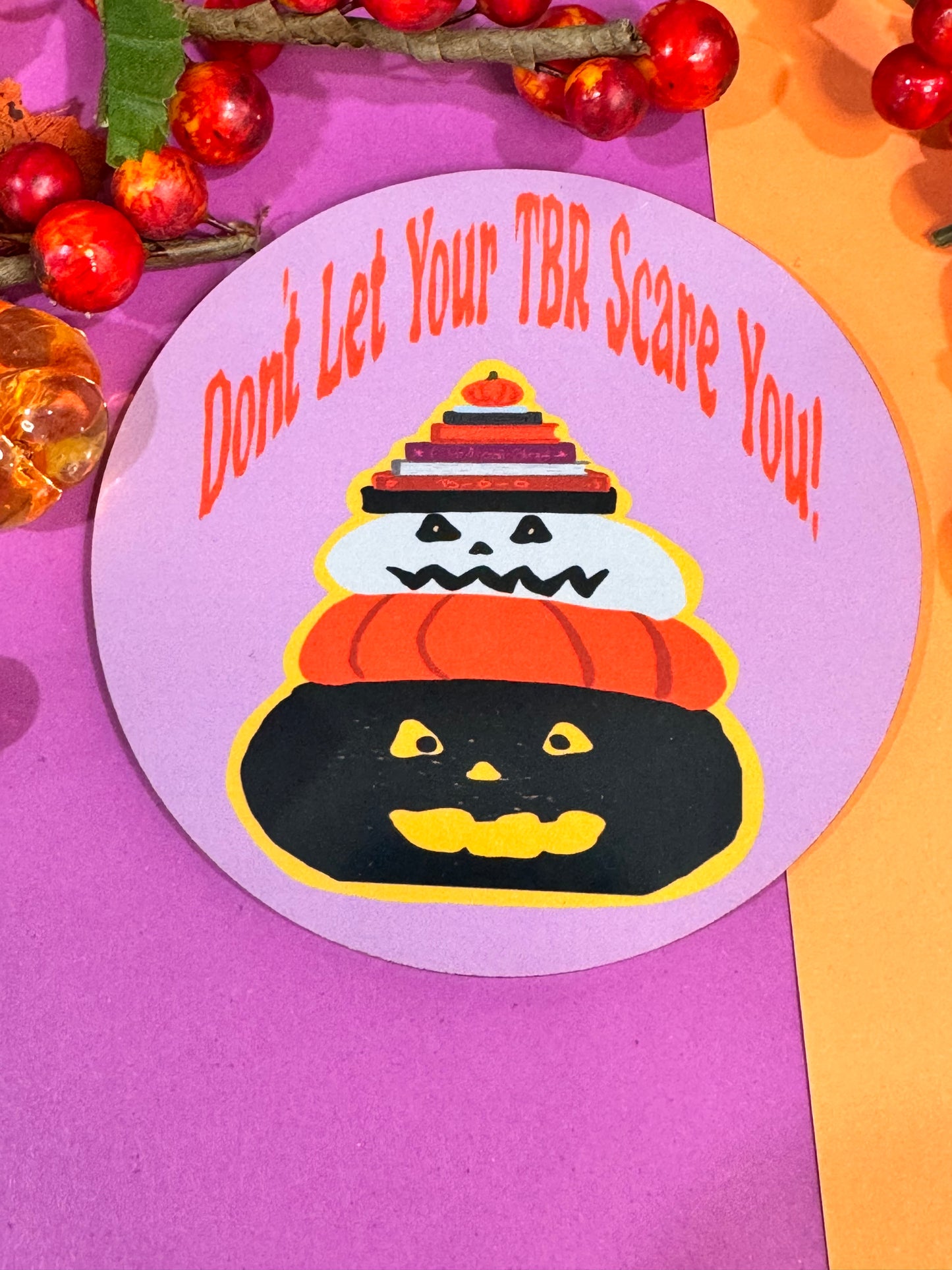 Halloween Coaster For Book Lovers