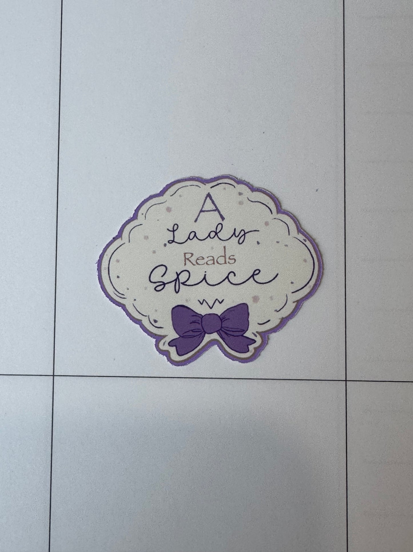 A Lady Reads Spice, Spicy Book Lover Sticker