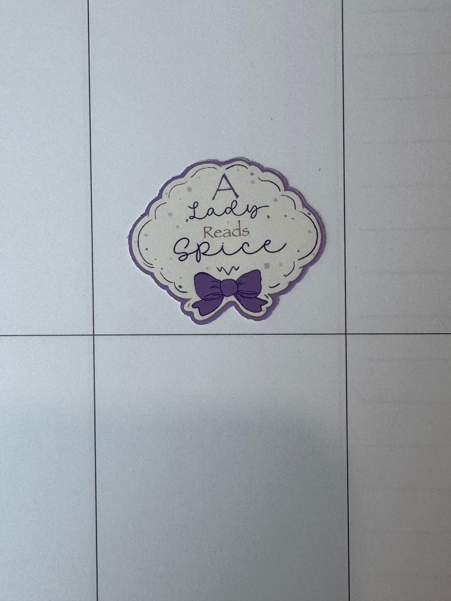 A Lady Reads Spice, Spicy Book Lover Sticker