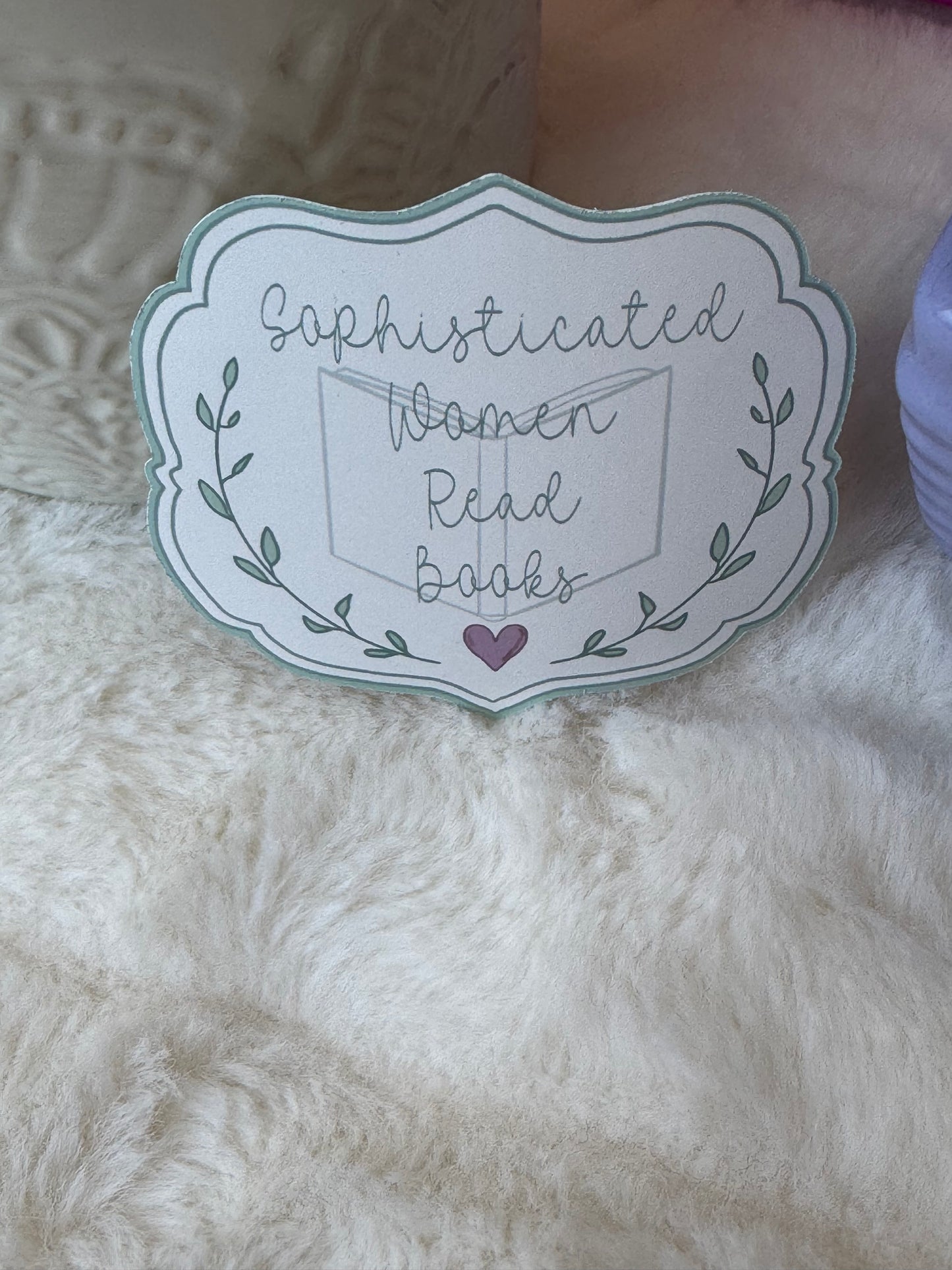 Sophisticated Women Read Books Sticker