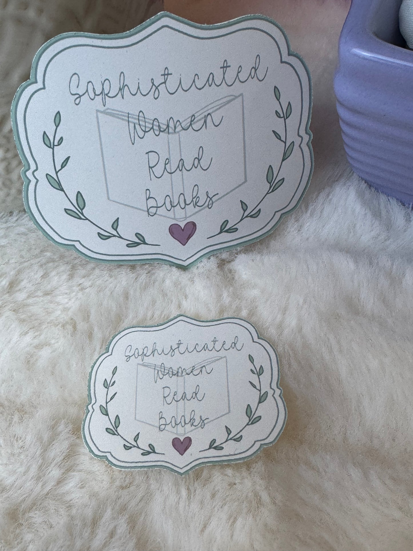 Sophisticated Women Read Books Sticker