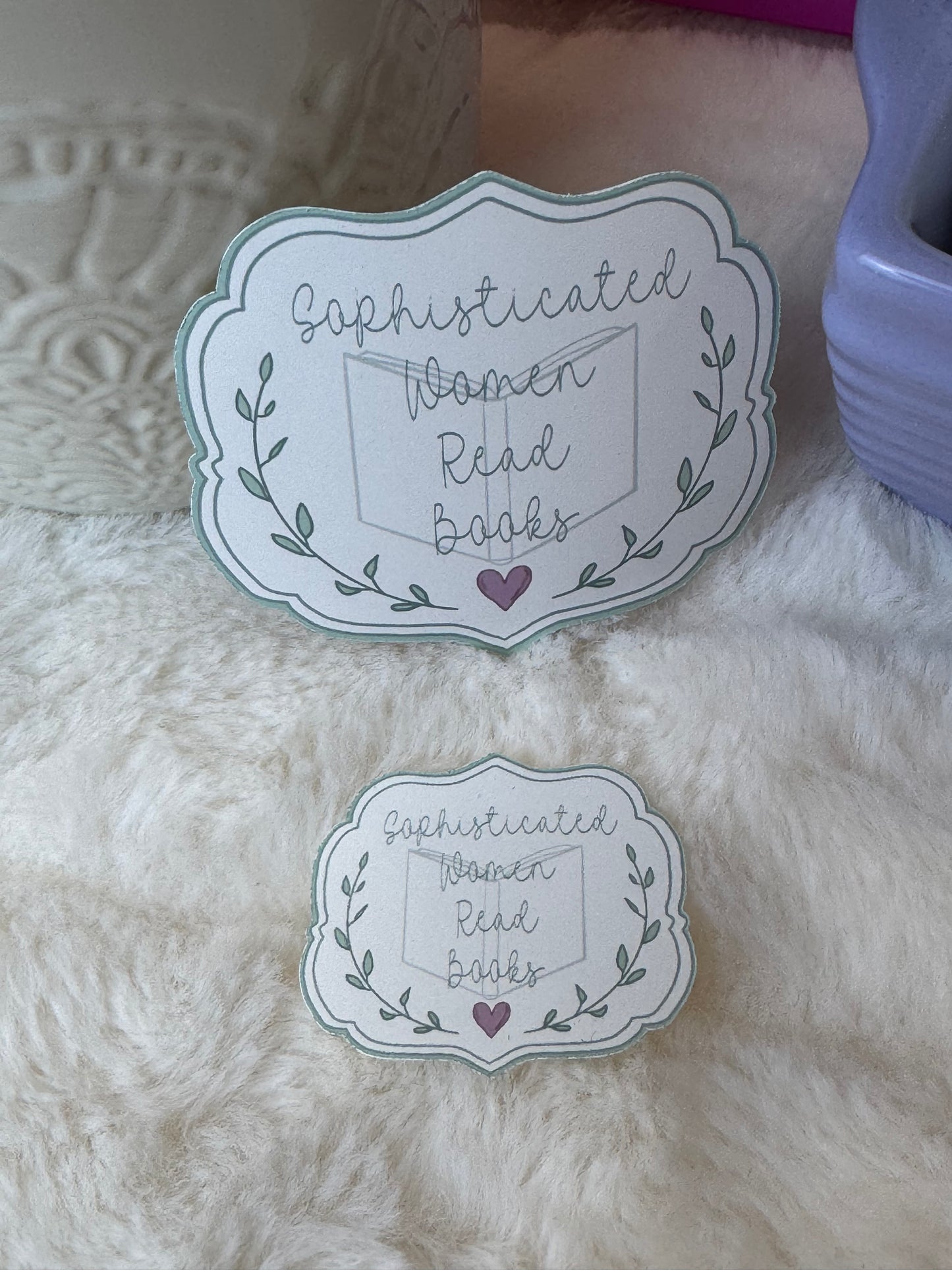 Sophisticated Women Read Books Sticker