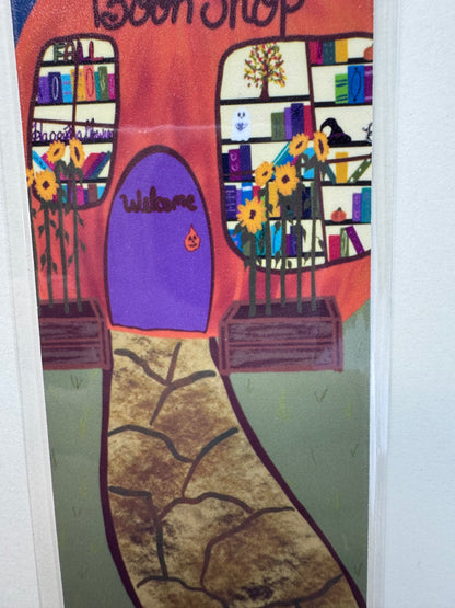 Bookshop Bookmark, Autumn Reader Gift, Handmade Bookish Bookmark