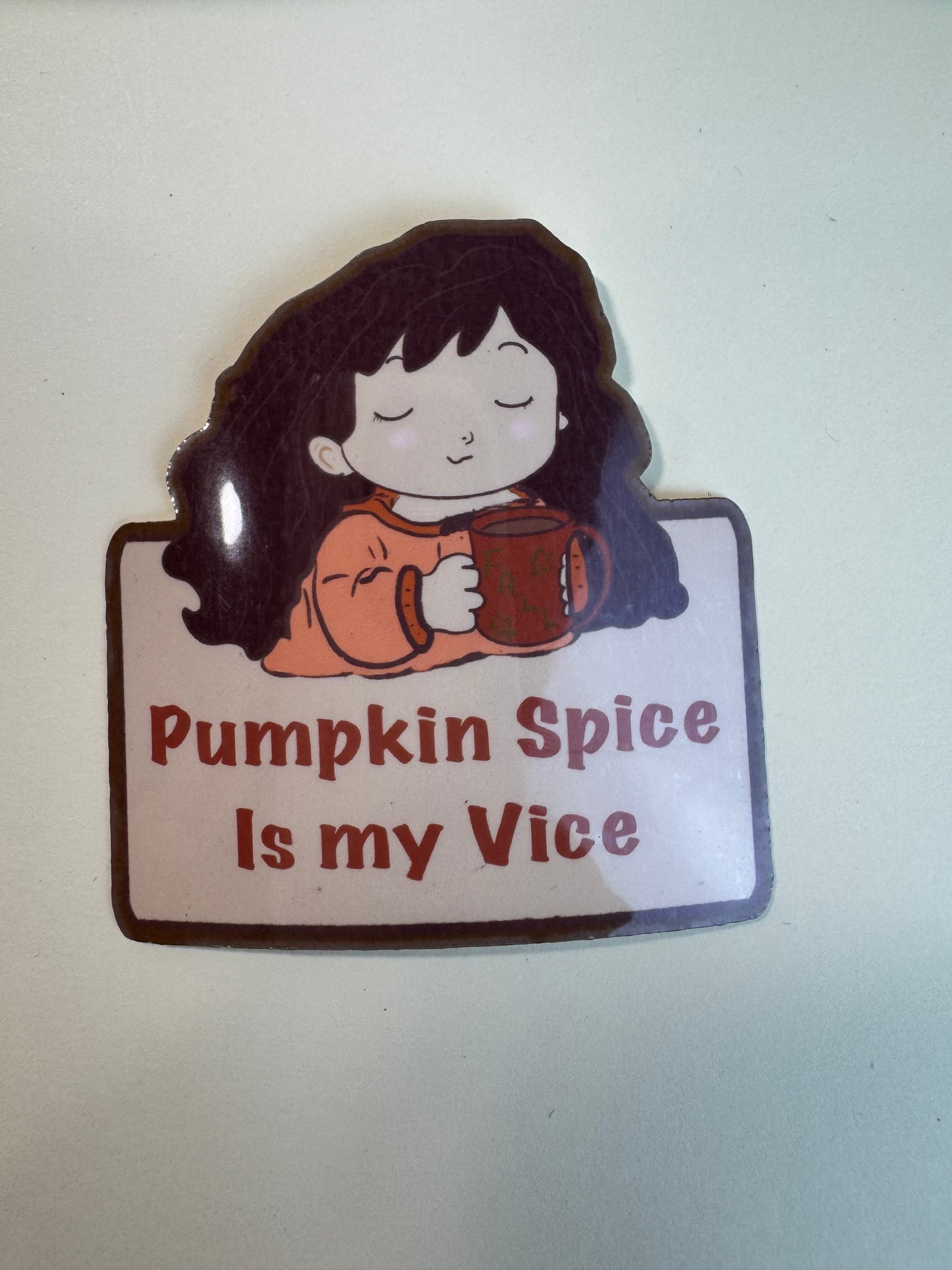 Pumpkin Spice Sticker, Fall Coffee Sticker, Cute Autumn Sticker