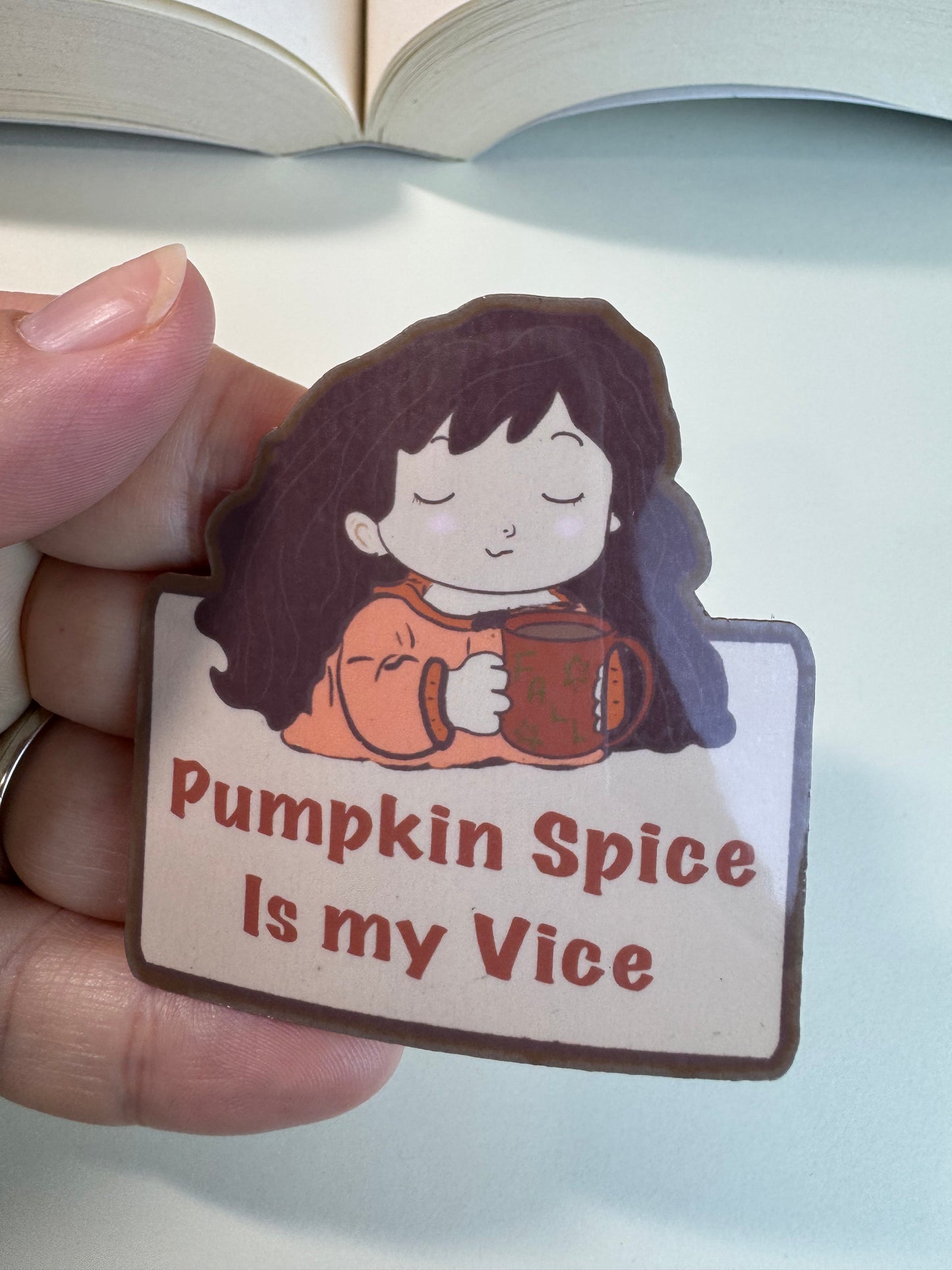 Pumpkin Spice Sticker, Fall Coffee Sticker, Cute Autumn Sticker