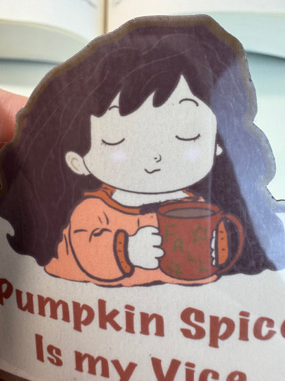 Pumpkin Spice Sticker, Fall Coffee Sticker, Cute Autumn Sticker