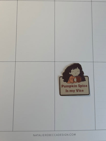Pumpkin Spice Sticker, Fall Coffee Sticker, Cute Autumn Sticker