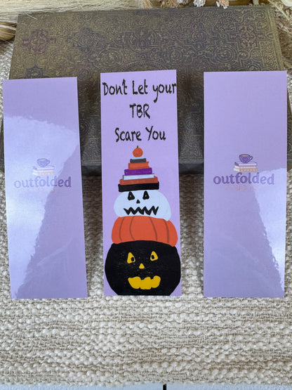 Halloween Pumpkin Laminated Bookmark | Don’t Let Your TBR Scare You