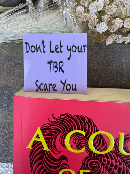 Halloween Pumpkin Laminated Bookmark | Don’t Let Your TBR Scare You