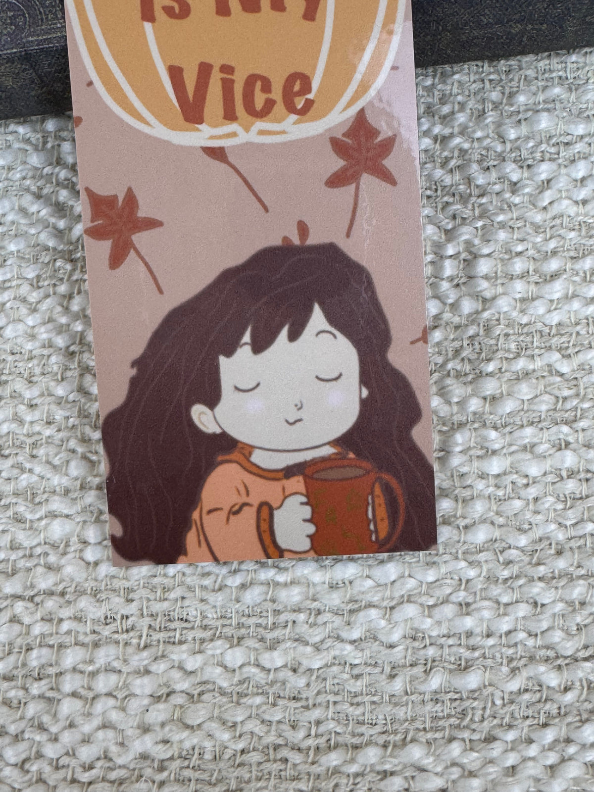 Pumpkin Spice Is My Vice Bookmark | Cozy Fall Design