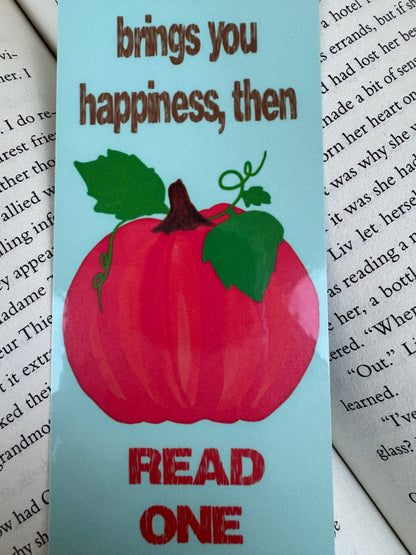 Handmade Pumpkin Bookmark – One More Chapter