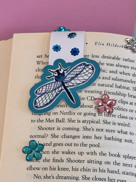 Dragonfly Magnetic Bookmark For Readers