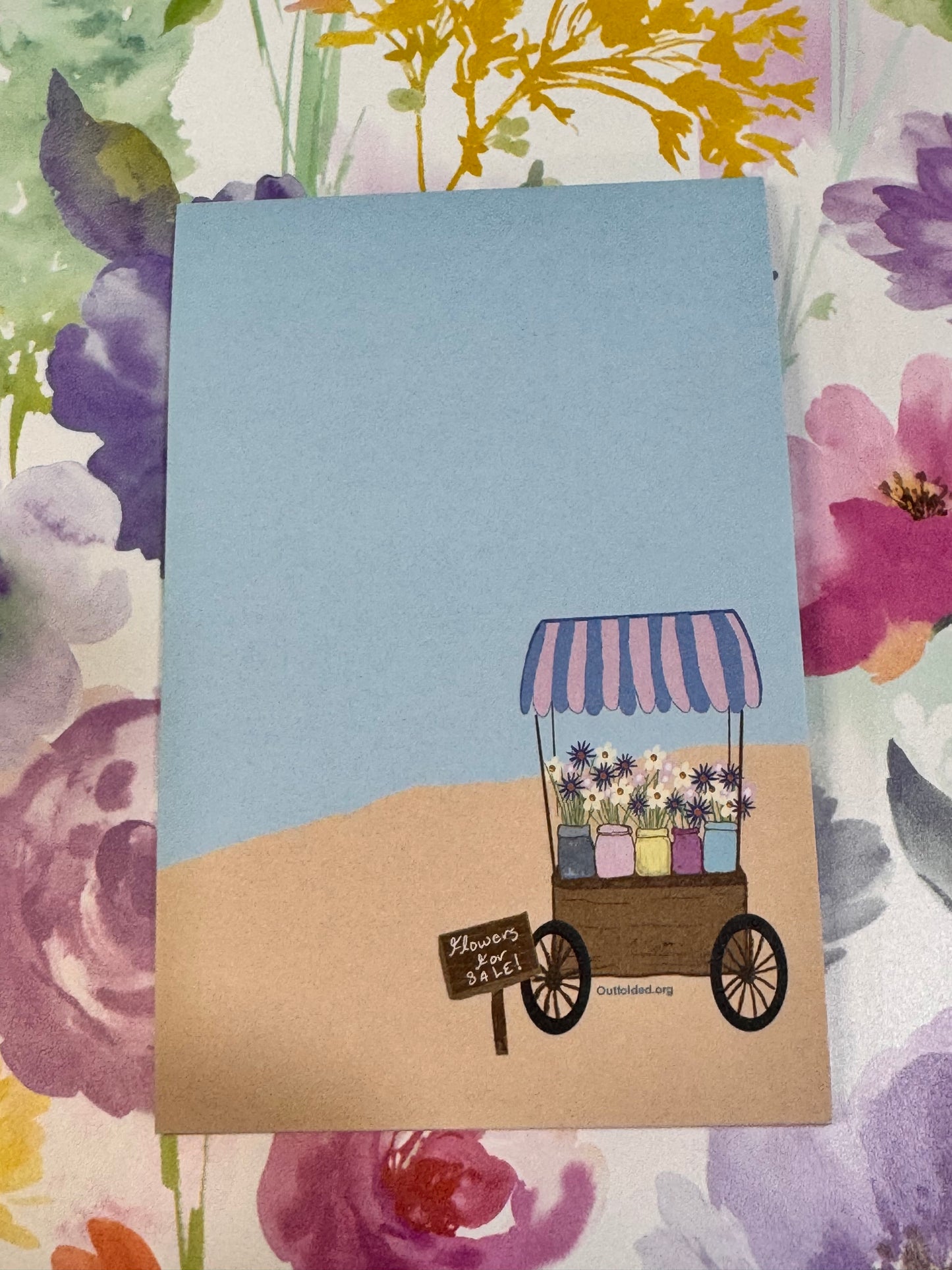 Notepads With Cute Designs, Flowers For Sale, Flower Cart, Sandy Beach List Maker, Organization, Get It Done, Cute Character, 4x6, Flowers