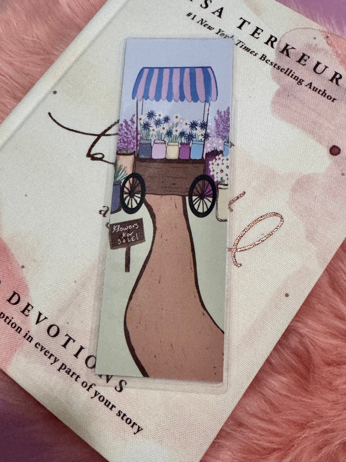 March Monthly Bookmark Set of 3, Spring Easter Flower Bookmarks, Laminated Bookmarks