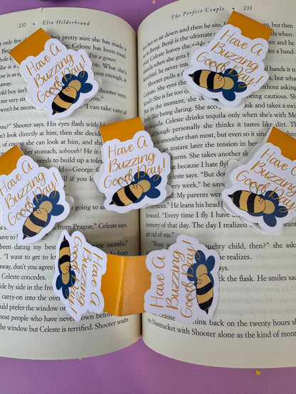 Have a Buzzing Good Day Bumblebee Magnetic Bookmark
