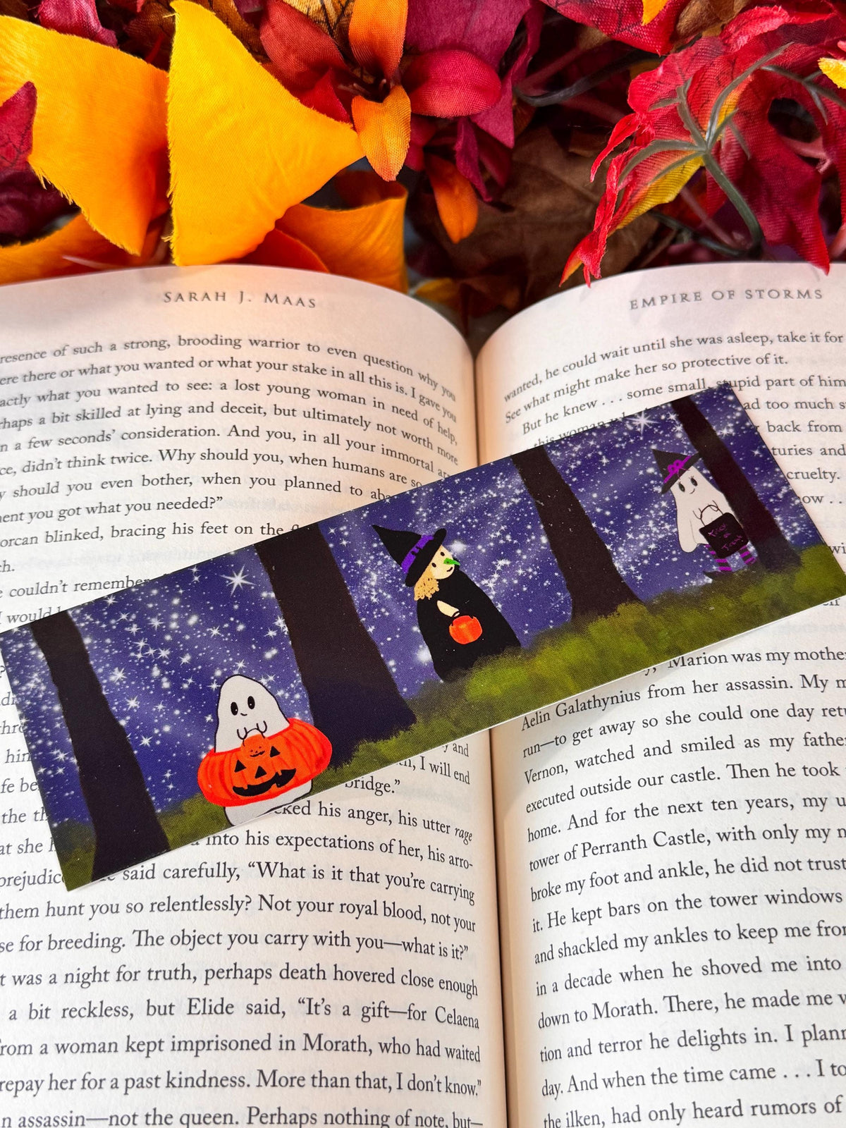 Halloween Bookmark | Trick-or-Treaters | Laminated 2 × 6