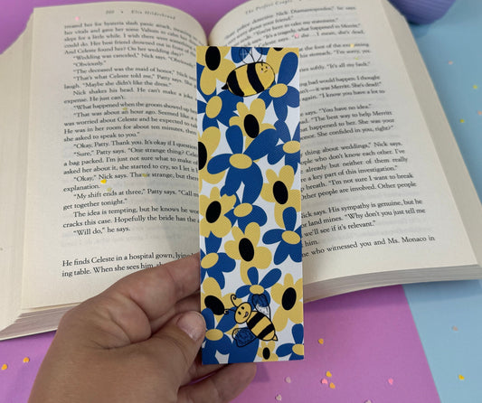 Stewart & Marley Bumblebee and Flowers Bookmark