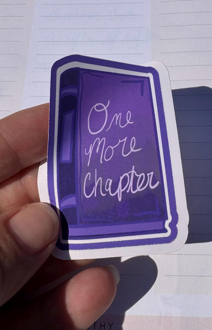 One More Chapter Vinyl Sticker | Purple Book