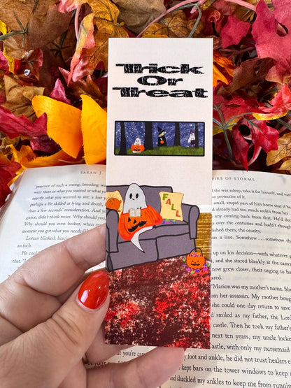 Halloween Ghost Bookmark | Barry the Ghost | Laminated 2 × 6