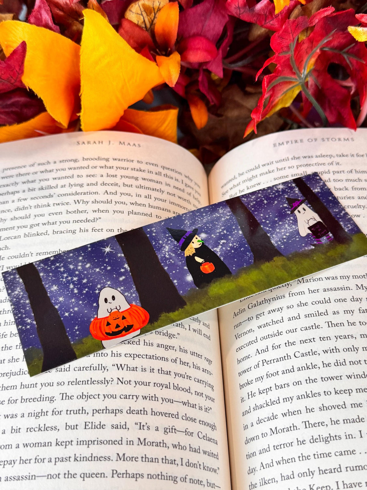 Halloween Bookmark | Trick-or-Treaters | Laminated 2 × 6