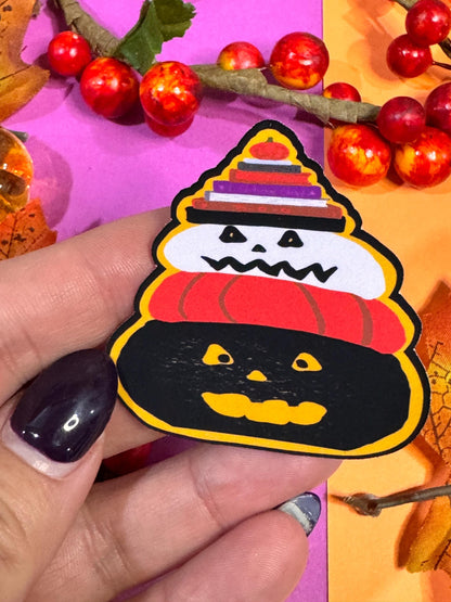 Book Lover Halloween Spooky Jack-O-Lantern Sticker