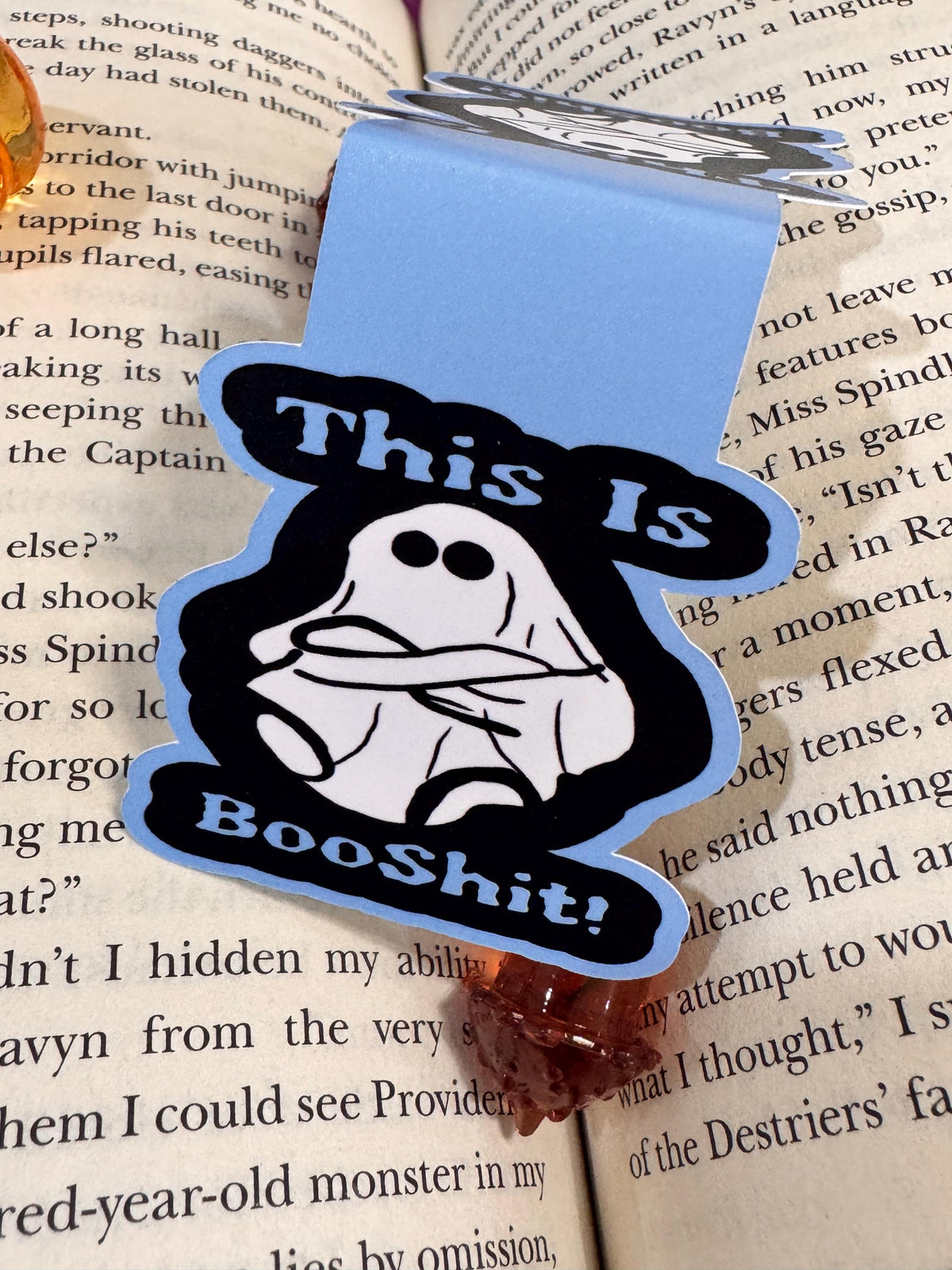 This Is Booshit! Angry Ghost Magnetic Bookmark